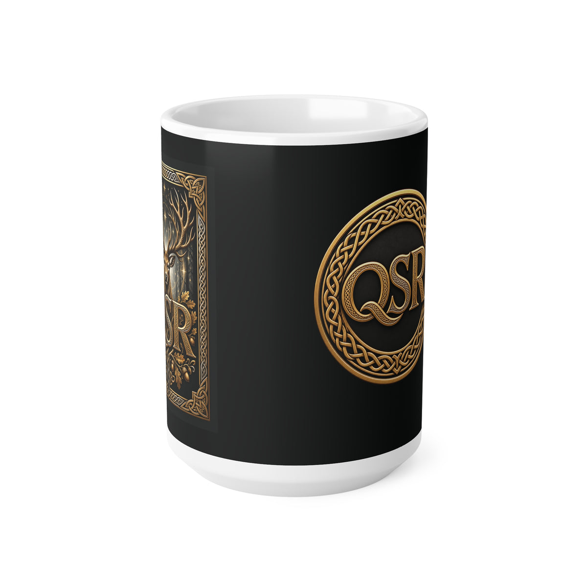 Noble Stag — QSR Celtic Crest Mug