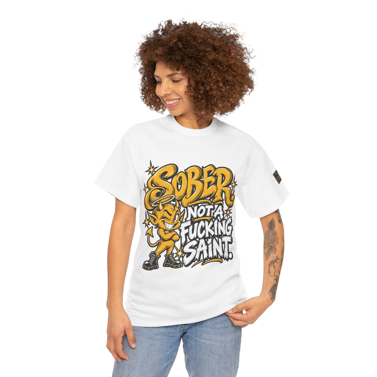 Sober Not a Fucking Saint T-Shirt
