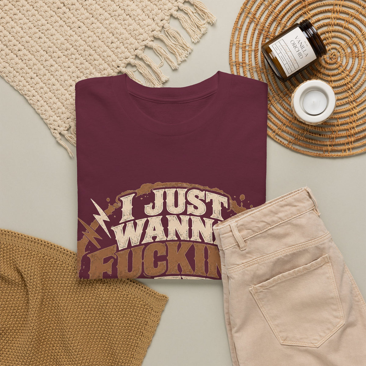Just Wanna Fucking Coffee Graphic T-Shirt