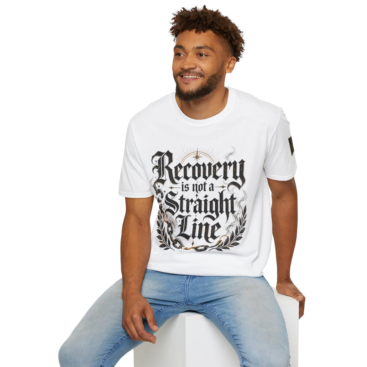 Recovery Is Not a Straight Line Inspirational Mental Health T-Shirt