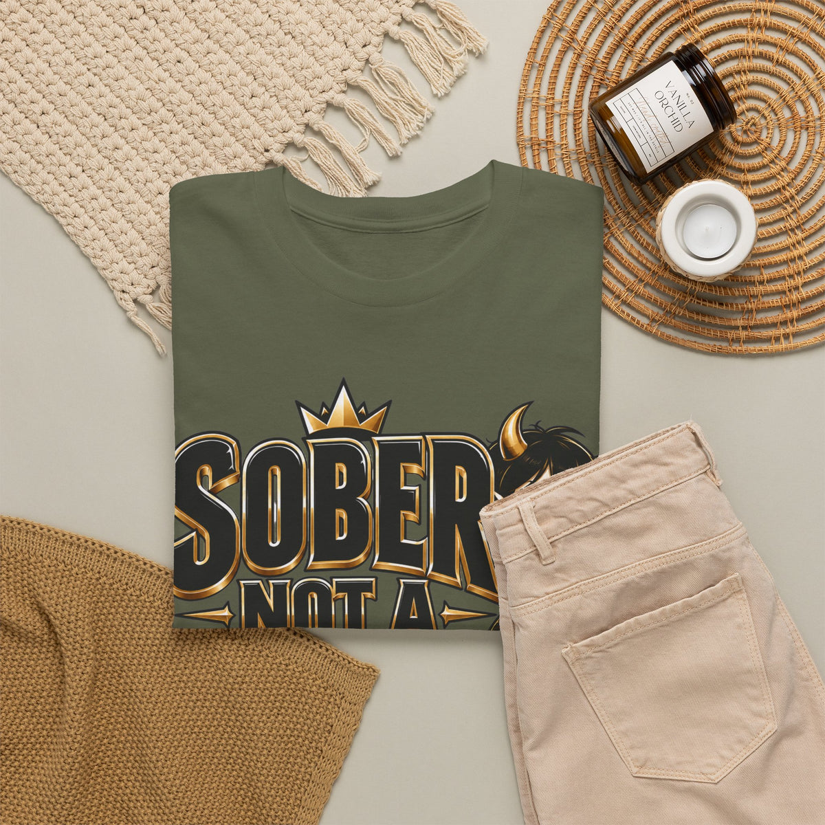 Sober Not a Saint Graphic T-Shirt