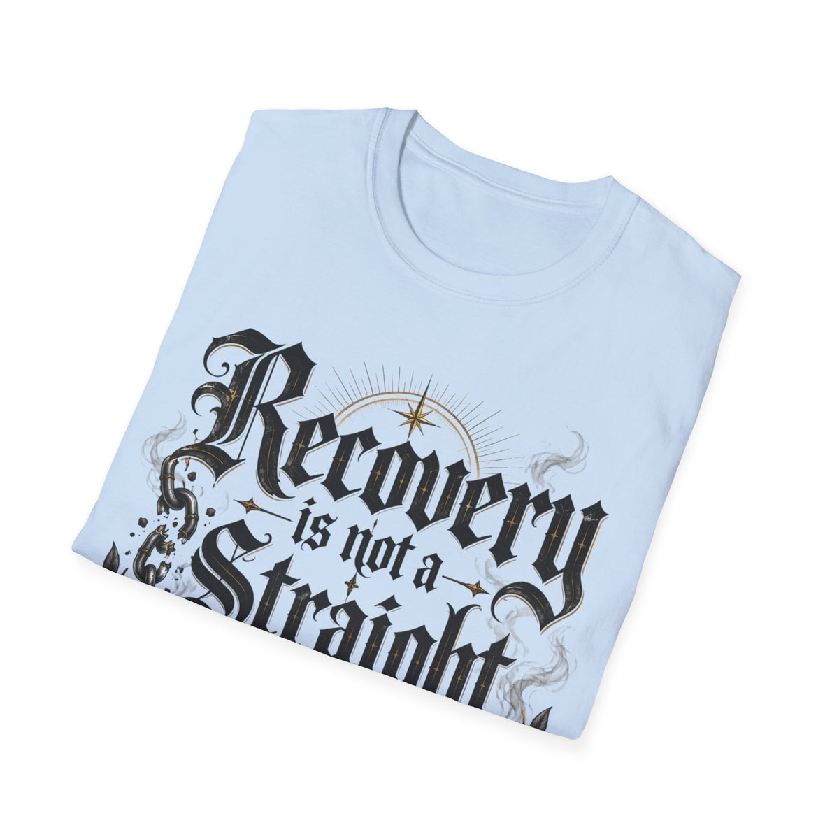 Recovery Is Not a Straight Line Inspirational Mental Health T-Shirt
